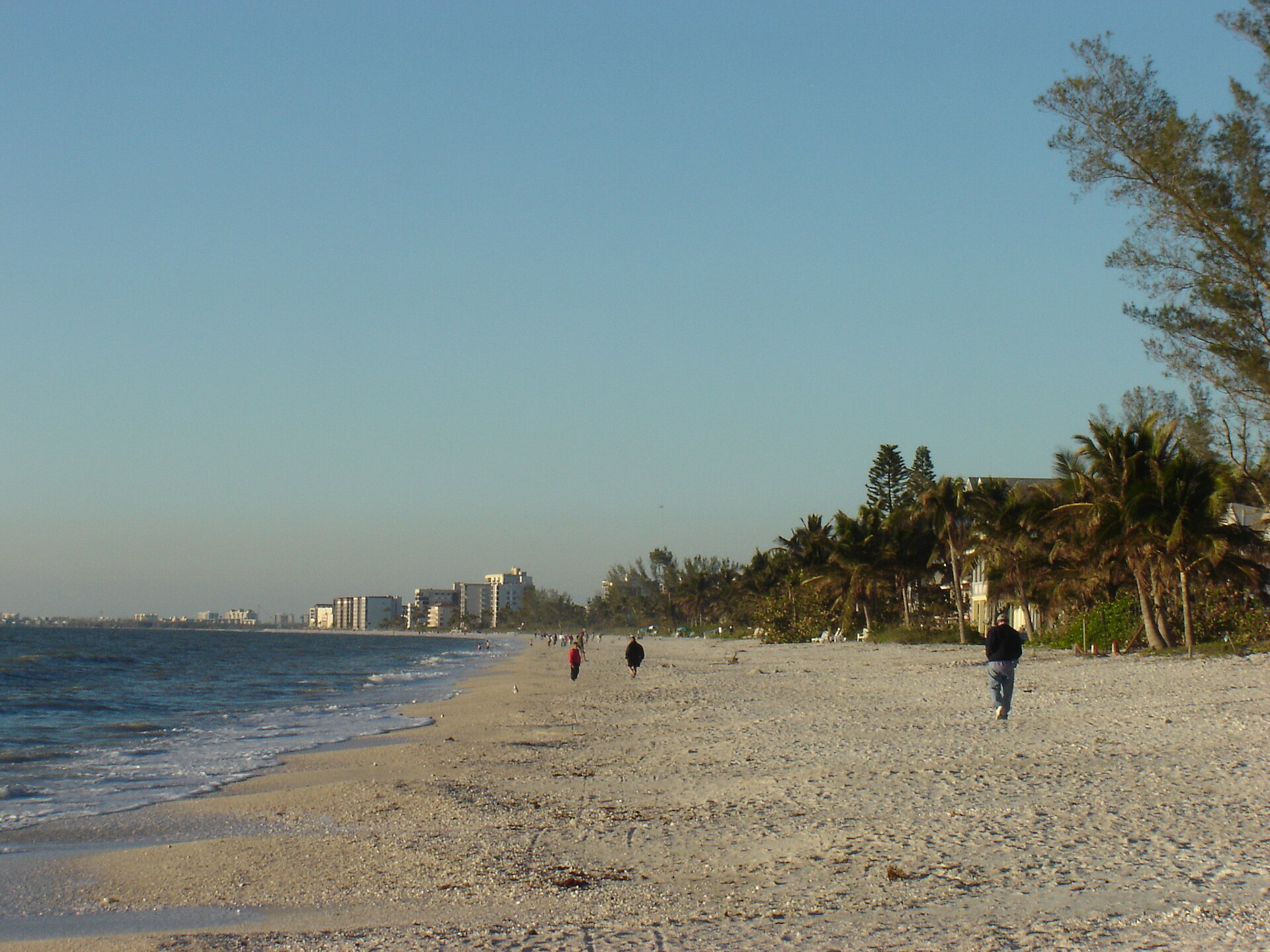 Gulf shoreline at Bonita Beach in Bonita Springs, Florida